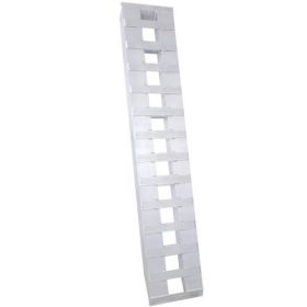 Heavy Duty Ramps With Top Hook Attaching End, Universal Loading Ramp For Motorcycle, Tractor, ATV UT 72 X 14 6600 LBS 1 Pair 2 Ramps Silver Alumi