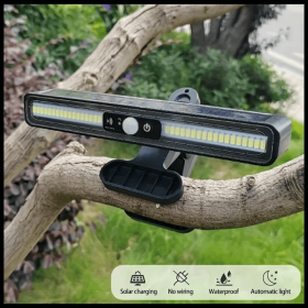 1 Pack Of Solar Outdoor Sensor Lights - IP65 Waterproof, 10,000 Lumens High Brightness, Auto Switching, Can Be Clipped, Wall Mounted, Suitable Fo