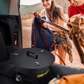 Propane Fire Pit 24” Outdoor Portable Gas Fire Pit For Heating 58000 BTU