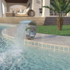 Pool Fountain Stainless Steel 19.7"x11.8"x20.9" Silver