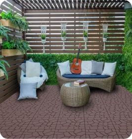 New Stone texture 12" Patio Deck Tiles, DIY Module Interlocking Decking Tiles Floor Tile
