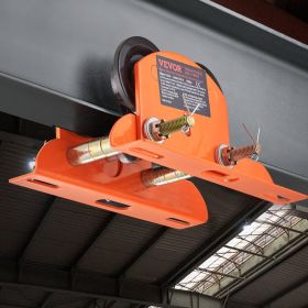 Electric Hoist Manual Trolley, 1100 Lbs/0.5 Ton Capacity For PA200 PA250 PA300 PA400 PA500, Push Beam Trolley With Dual Wheels, 2.36'-4.72' Adjus (Option: Orange)