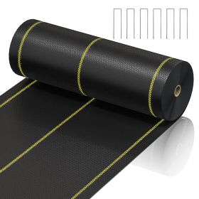 Prohibited From Sale On Amazon XISHAN Black Weed Control Fabric , 90g HDPE (Option: 5X100ft-Black)