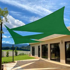 Prohibited From Sale On Amazon XISHAN 12'X12'X12' Dark Grey,Rust Red,Light Grey,Dark Green,Sand HDPE Sunshade Sail, 160 Grams (Option: 12X12X12ft-Dark Green)