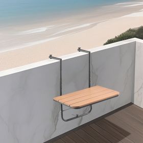 Balcony Hanging Table 25 X 24 In Outdoor Patio Railing Bar Table Adjusable (Option: Multicolor)
