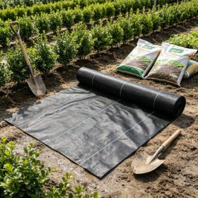 13FT x 108FT Heavy Duty Weed Barrier Fabric (Option: 05837777)