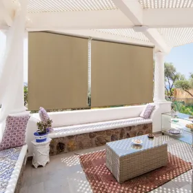 6'X6' Sesame-colored HDPE Spliced Roller Shutter (Option: defaulttitle)