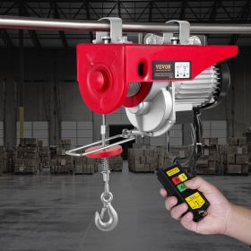 880lbs Wireless Remote Control Electric Hoist ,Electric Hoist With Remote Control 110 Volt, 40ft/20ft Lifting Height Pure Copper Motor Attic Lift (Option: Red)