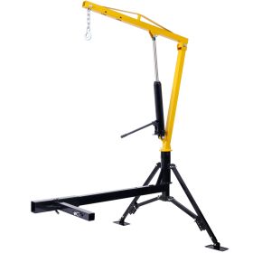 Receiver Hitch Mounted Hydraulic Swivel Pickup Truck Crane - 1000 Lbs. Capacity With 3 Boom Capacities Of 500 Lbs, 750 Lbs And 1000 Lbs. (Option: Yellow)