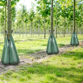 Tree Watering Bag Slow Release 3 Pack 20 Gallons, Water Bags For Trees, Refillable Tree Drip Irrigation Bags With Zipper, Durable Tree Watering S (Option: Green)