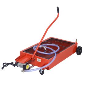 17-Gallon Low-Profile Oil Drain With Electric (Option: Red)