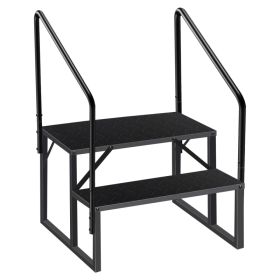 2-level Ladder With Handrails, Two Handrails -TEMU Can Only Be Picked Up- Shipped From Non EBay Certified Warehouse (Option: Default)