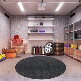 8' X 8' Multi-Purpose Garage Floor Mat, Absorbent Oil Pad, Premium Maintenance Mat,Protective Flooring For Under Cars (Option: Black)