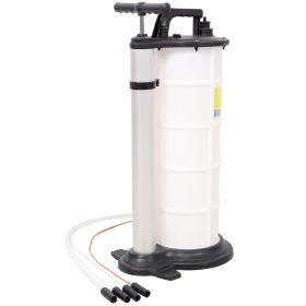 9L Manucl Oil Extractor Pump,Oil Changer Vacuum Fluid Evacuator Extractor For Automotive Fluids Vacuum Evacuation (Option: WhiteBlack)