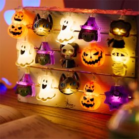 Halloween String Lights, LED Halloween Fairy Lights Decor (Option: Multicolour)