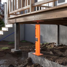 Adjustable Floor Jack Post House Floor Leveling Lift 19'-36' Height Range (Option: Red)