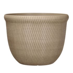 Recycled Resin Planter, Khaki Chino, 15.8in X 15.8in X 12in (Option: 16967338)