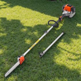 Gas Pole Saw 52CC 2-Stroke Extendable Cordless Tree Trimmer 14in Cutting Bar (Option: Multicolor)
