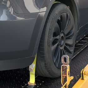 E Track Tie-Down Rail Kit, 18PCS 5' E-Tracks Set Includes 4 Steel Rails & 8 O-Ring Anchors & 4 Tie-Offs With D-Ring & 2 Ratchet Straps, Securing (Option: Black)