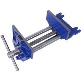 Rapid Action Woodworking Vise  Quick Release Lever For Quick Adjustments  7 Inch Jaw Width  Made With Heavy-Duty Cast Iron ,Blue (Option: Blue)