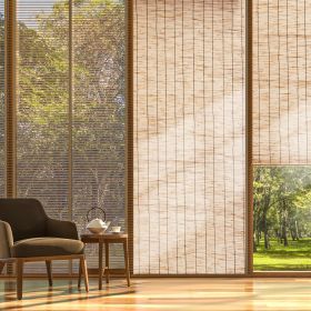 Reed Fence Backyard Landscaping Privacy Blind Fencing Screen 16.4' X 5.5' (Option: Natural)
