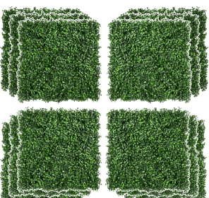 12-Piece 19.75 X 19.75  Milan Artificial Grass, Water Drainage, & Soft Feel, Light Green (Color: Green)