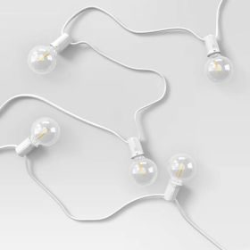 20 LED Outdoor Globe String Lights, Waterproof Patio Decor Lights (Option: White)