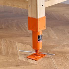 Adjustable Shore Lift Stand Floor Roof Beam 4'x4' House Leveling Jack Post (Option: Red)
