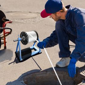 Polyester Pull Tape, 3/4' X 318' Mule Tape Flat Rope, 2500 Lbf Tensile Capacity, Printed Webbing Cable Pulling Tape For Packaging, Gardening, Com (Option: White)