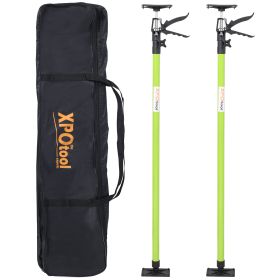 2Pack Adjustable Support Pole,Steel 3rd Hand Support System,Support Rod For Jacks Cargo Bars Drywalls,Cabinet Jacks For Installing Cabinets,Exten (Option: BlackGreen)