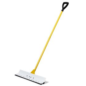 29in Wide Snow Pusher Shovel Plow Blade For Driveways, Sidewalks, Doorways & Decks, Hockey Rinks, Residential & Commercial Applications, Yellow & (Option: Yellow)