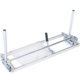 Chainsaw Mill Portable Chain Saw Mill Aluminum Steel Planking Lumber,Planking Milling Bar Size 14-36 (Option: Silver)