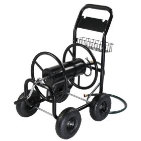 97x53x100cm Black, Iron With Green Water Pipe, Iron Spokes, Water Pipe Car (Color: Black)