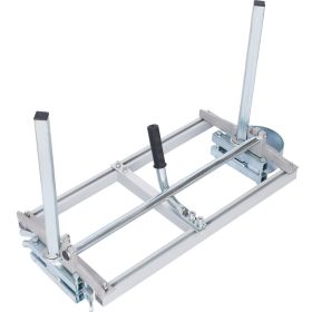 Chainsaw Mill Portable Chain Saw Mill Aluminum Steel Planking Lumber,Planking Milling Bar Size 14-24 (Option: Silver)