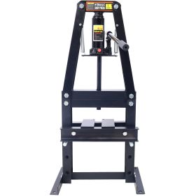Hydraulic Power Units, 6-Ton Benchtop Hydraulic A-Frame Shop Press With Press Plates, Hydraulic 6 Ton Garage Floor Adjustable Shop Press With Pla (Option: Black)
