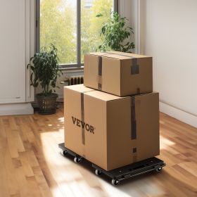 Furniture Dolly, 500 Lbs Capacity Each Count, Furniture Mover With Wheels, Portable Moving Rollers 4 Wheels Heavy Duty, Small Flat Dolly Cart Wit (Option: Black)