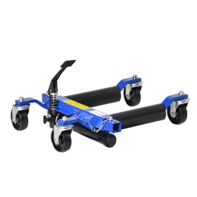 Hydraulic Wheel Dolly Tire Jack with Ratcheting Foot Pedal for Vehicle Positioning for Car Truck RV Trailer, 1500LBS, Set of 1 (Option: Blue-740x630x220 mm)