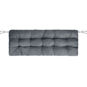 1Pc Bench Seat Cushion For Indoor Outdoor Furniture Water-Resistant Or Non-Water-Resistant Options 8CM Or 10CM 51.18 X 19.68IN For Garden Patio B (Option: Waterproof 10CM Grey)