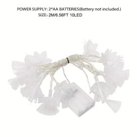 Fiber Optic LED String Lights, Waterproof And Dustproof, Suitable For Balcony And Garden Decorations, Festive Atmosphere Lighting. (Option: Default)