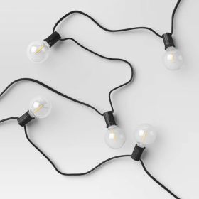 20 LED Outdoor Globe String Lights, Waterproof Patio Decor Lights (Option: Black)