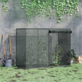 Black 6x3ft Garden Plant Protectors – for Backyard Herbs, Crop Cages Shield from Animals (Option: 61221283)