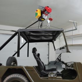 Electric Hoist Crane Winch 1760 Lbs With 328 Ft Wireless Remote Control (Option: Red)