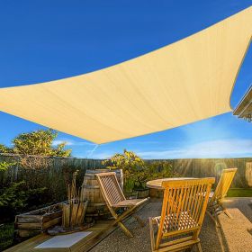 Prohibited From Sale On Amazon XISHAN 20'X26' Beige,Sand,Light Grey HDPE Sunshade Sail, 160 Grams (Option: 20X26ft-Beige)