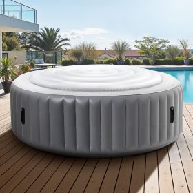 Inflatable Hot Tub Cover 5.4ft Round Lid Weatherproof And Waterproof White (Option: White)