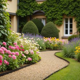 Landscape Edging 100 Ft X 1.5 In L-Shaped Plastic Garden Border No Dig (Option: Black)
