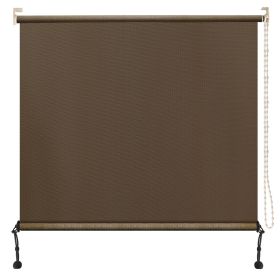 Prohibited From Sale On Amazon 6'X8' Mocha HDPE Spliced Roller Shutter (Option: Mocha-7x8 ft)