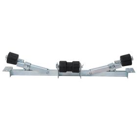 Boat Trailer Bottom Support Bracket With Keel Rollers Capacity 1760lbs (Option: Silver)