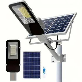 Solar-powered LED Streetlights With Rechargeable Batteries And 360-degree LED Panels, Durable Plastic Semi-recessed Outdoor Garden Lighting. (Option: As shown in the figure)