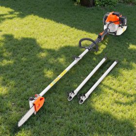 Gas Powered Pole Saw Tree Trimmer Rotatable Head 43CC 2-Stroke 10 In Cutting Bar (Option: Multicolor)