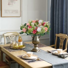 Artificial Wreath Rose Flower Wreaths For Wedding Arrangement Centerpiece 10 PCS (Option: Multicolor)